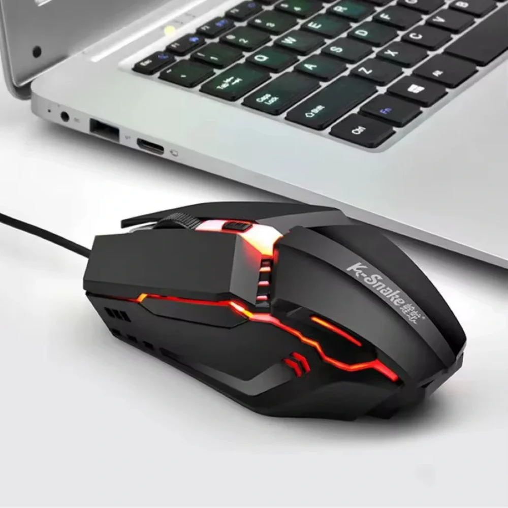 K-Snake M11 Luminous‎ Wired Gaming -7 Buttpns, Adjustable DPI, RGB Backlit, USB